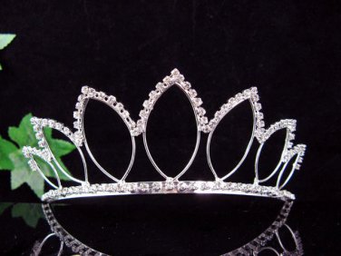 Silver Bridal Headpiece; Dancer regal;Bridesmaid Tiaras;opera Rhinestone Wedding tiara#2422
