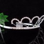 Silver Bridal Headpiece; Dancer regal;Bridesmaid Tiaras;opera Rhinestone Wedding tiara#2418