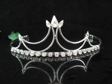 Bridal Headpiece;Elegance Dancer Opera regal;Bridesmaid Tiaras;Silver Rhinestone Wedding tiara#911