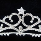 Bridal Headband;Elegance Dancer Opera regal;Bridesmaid Tiaras;Silver Rhinestone Wedding tiara#289