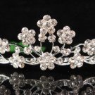 Bridal Headband;Elegance Dancer Opera regal;Bridesmaid Tiaras;Silver Rhinestone Wedding tiara#1311
