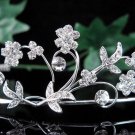 Wedding Tiara;Elegance Dancer Opera regal;Bridesmaid Tiaras;Silver Rhinestone Bridal tiara#531