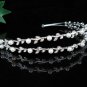 Wedding Headband;Elegance Dancer Opera regal;Bridesmaid Tiaras;Silver Rhinestone Bridal tiara#533