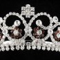 Wedding Headpiece;Elegance Dancer Opera regal;Bridesmaid Tiaras;Silver Rhinestone Bridal tiara#790
