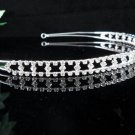 Wedding Headband;Elegance Dancer Opera regal;Bridesmaid Tiaras;Silver Rhinestone Bridal tiara#1444