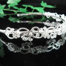 Wedding Headband;Elegance Dancer Opera regal;Bridesmaid Tiaras;Silver Rhinestone Bridal tiara#4402