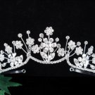 Silver Rhinestone Bridal tiara;Wedding Headpiece;Elegance Dancer Opera regal;Bridesmaid Tiaras#4867