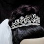 Silver Wedding Headpiece;Rhinestone Bridal tiara;Elegance Dancer Opera regal;Bridesmaid Tiaras#244