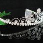 Silver Wedding Headpiece;Rhinestone Bridal tiara;Elegance Dancer Opera regal;Bridesmaid Tiaras#5922