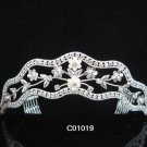 Bridal tiara;Silver Wedding Headpiece;Rhinestone Elegance Dancer Opera regal;Bridesmaid Tiaras#1019