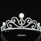 Bridal tiara;Silver Wedding Headpiece;Rhinestone Elegance Dancer Opera regal;Bridesmaid Tiaras#3503