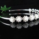 Bridal tiara;Silver Porcelain Wedding Headband;Rhinestone Dancer Opera regal;Bridesmaid Tiaras#3664