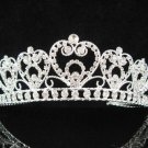 Fancy Silver Bridal tiara;Wedding Headband;Rhinestone Dancer Opera regal;Bridesmaid Tiaras#8744
