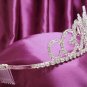 Fancy Silver Bridal tiara;Wedding Headpiece;Rhinestone Dancer Opera regal;Bridesmaid Tiaras#140