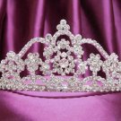 Fancy Silver Bridal tiara;Wedding Headpiece;Rhinestone Dancer Opera regal;Bridesmaid Tiaras#206
