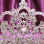 Fancy Silver Bridal tiara;Wedding Headpiece;Rhinestone Dancer Opera regal;Bridesmaid Tiaras#206