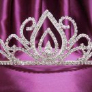 Fancy Silver Bridal tiara;Wedding Headpiece;Rhinestone Dancer Opera regal;Bridesmaid Tiaras#282