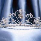 Silver Fancy Bridal headband;Wedding Headpiece;Rhinestone Dancer Opera regal;Bridesmaid Tiaras#583