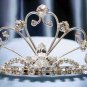 Silver Fancy Bridal headband;Wedding Headpiece;Rhinestone Dancer Opera regal;Bridesmaid Tiaras#828
