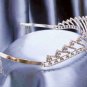 Silver Fancy Bridal headband;Wedding Headpiece;Rhinestone Dancer Opera regal;Bridesmaid Tiaras#837