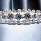 Wedding Headband;Silver Fancy Bridal headband;Rhinestone Dancer Opera regal;Bridesmaid Tiaras#3677b