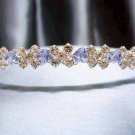 Wedding Headband;Silver Fancy Bridal headband;Rhinestone Dancer Opera regal;Bridesmaid Tiaras#4055b