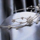 Wedding Headband;Silver Fancy Bridal headband;Rhinestone Dancer Opera regal;Bridesmaid Tiaras#173