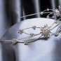 Wedding Headband;Silver Fancy Bridal headband;Rhinestone Dancer Opera regal;Bridesmaid Tiaras#173