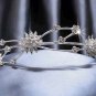 Wedding Headband;Silver Fancy Bridal headband;Rhinestone Dancer Opera regal;Bridesmaid Tiaras#173