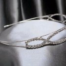 Wedding Headband;Silver Fancy Bridal headpiece;Rhinestone Dancer Opera regal;Bridesmaid Tiaras#1314