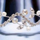 Wedding Headband;Silver Fancy Bridal headpiece;Rhinestone Dancer Opera regal;Bridesmaid Tiaras#874