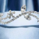 Wedding Headband;Silver Fancy Bridal headpiece;Rhinestone Dancer Opera regal;Bridesmaid Tiaras#04