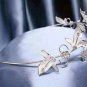 Wedding Headband;Silver Fancy Bridal headpiece;Rhinestone Dancer Opera regal;Bridesmaid Tiaras#1797s