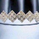 Wedding Headband;Silver Fancy Bridal headpiece;Rhinestone Dancer Opera regal;Bridesmaid Tiaras#2498