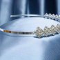 Wedding Headband;Silver Fancy Bridal headpiece;Rhinestone Dancer Opera regal;Bridesmaid Tiaras#2498