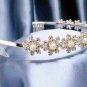 Wedding Headband;Silver Fancy Bridal headpiece;Rhinestone Dancer Opera regal;Bridesmaid Tiaras#0013