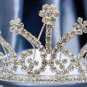 Wedding Imperial;Silver Fancy Bridal headpiece;Rhinestone Dancer Opera regal;Bridesmaid Tiaras#2581