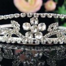 Wedding Headband;Silver Fancy Bridal headpiece;Rhinestone Dancer Opera regal;Bridesmaid Tiaras#3325