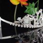 Silver Wedding imperial ;Bridal headpiece;Rhinestone Dancer Opera regal;Bridesmaid Tiaras#5501