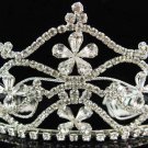 Silver Wedding imperial ;Bridal headpiece;Rhinestone Dancer Opera regal;Bridesmaid Tiaras#513