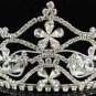 Silver Wedding imperial ;Bridal headpiece;Rhinestone Dancer Opera regal;Bridesmaid Tiaras#513