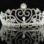 Silver Wedding imperial ;Bridal headpiece;Rhinestone Dancer Opera regal;Bridesmaid Tiaras#519