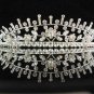 Silver Wedding imperial ;Bridal headpiece;Rhinestone Dancer Opera regal;Bridesmaid Tiaras#684