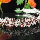 Floral Wedding Headband ;Bridal headpiece;Rhinestone Dancer Opera Tiara;Bridesmaid Tiaras#701r