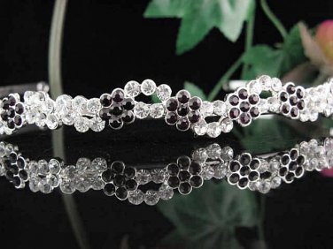 Wedding Silver Headband;Bridal headpiece;Rhinestone Dancer Opera Tiara;Bridesmaid Tiaras#698