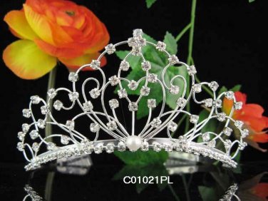 Wedding Silver Imperial ;Bridal headpiece;Rhinestone Dancer Opera Tiara;Bridesmaid Tiaras#1021