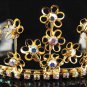 Golden Wedding Imperial ;Bridal headpiece;Rhinestone Dancer Opera Tiara;Bridesmaid Tiaras#2119g