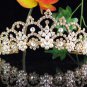 Golden Wedding Imperial ;Bridal headpiece;Rhinestone Dancer Opera Tiara;Bridesmaid Tiaras#3053g