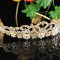 Golden Wedding Imperial ;Bridal headpiece;Rhinestone Dancer Opera Tiara;Bridesmaid Tiaras#3053g