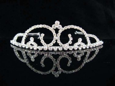 Wedding Silver Imperial ;Bridal headpiece;Rhinestone Dancer Opera Tiara;Bridesmaid Tiaras#2509